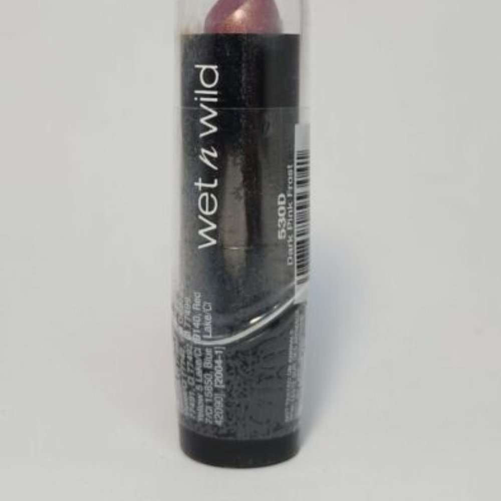 Wet n Wild Silk Finish Lipstick, Dark Pink Frost 530D, 0.13 oz
